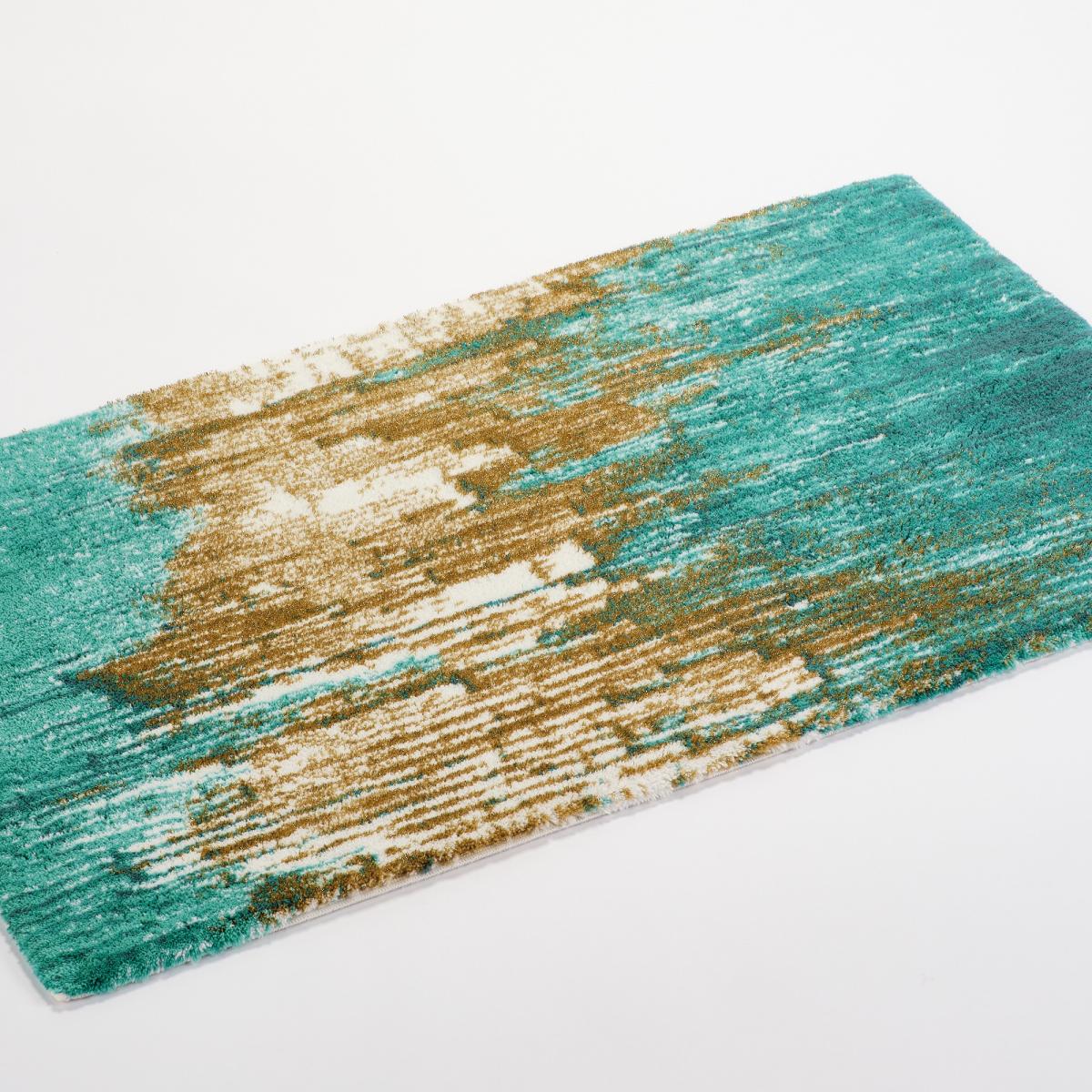 Li 800 Abstract Bath Mat in Gold by Designer Abyss & Habidecor 70x120cm – image 4