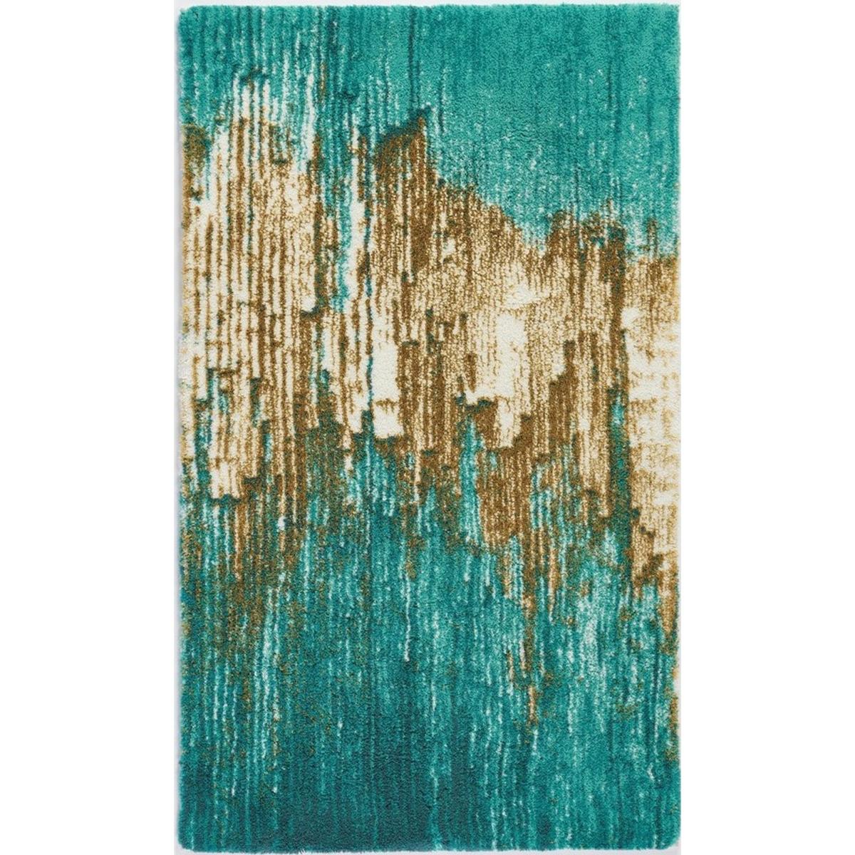 Li 800 Abstract Bath Mat in Gold by Designer Abyss & Habidecor 70x120cm – image 5