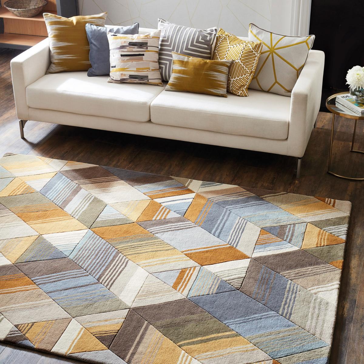 Arccos Rugs 40206 in Ochre by Harlequin 170x240cm – image 1