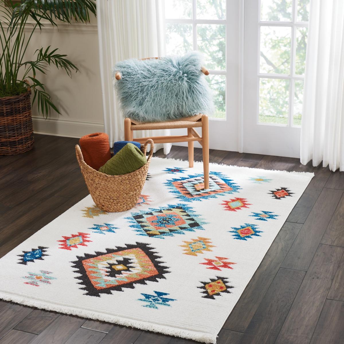 Navajo Rugs NAV07 in White Nourison 282x393cm – image 1