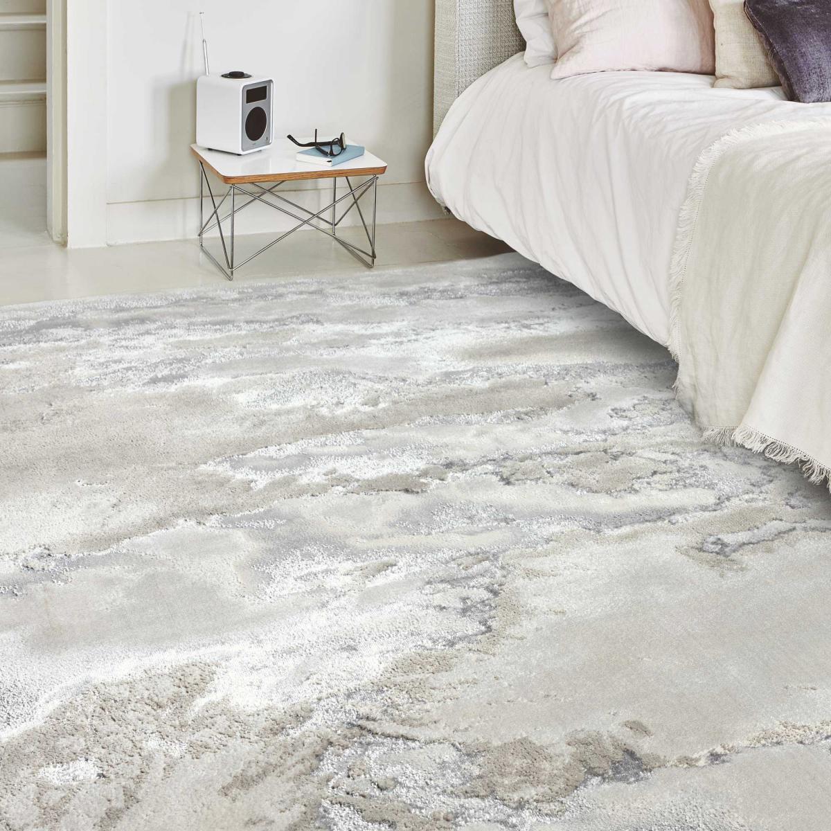 Aurora Cloud AU02 Marble Rugs in Grey Beige – image 2