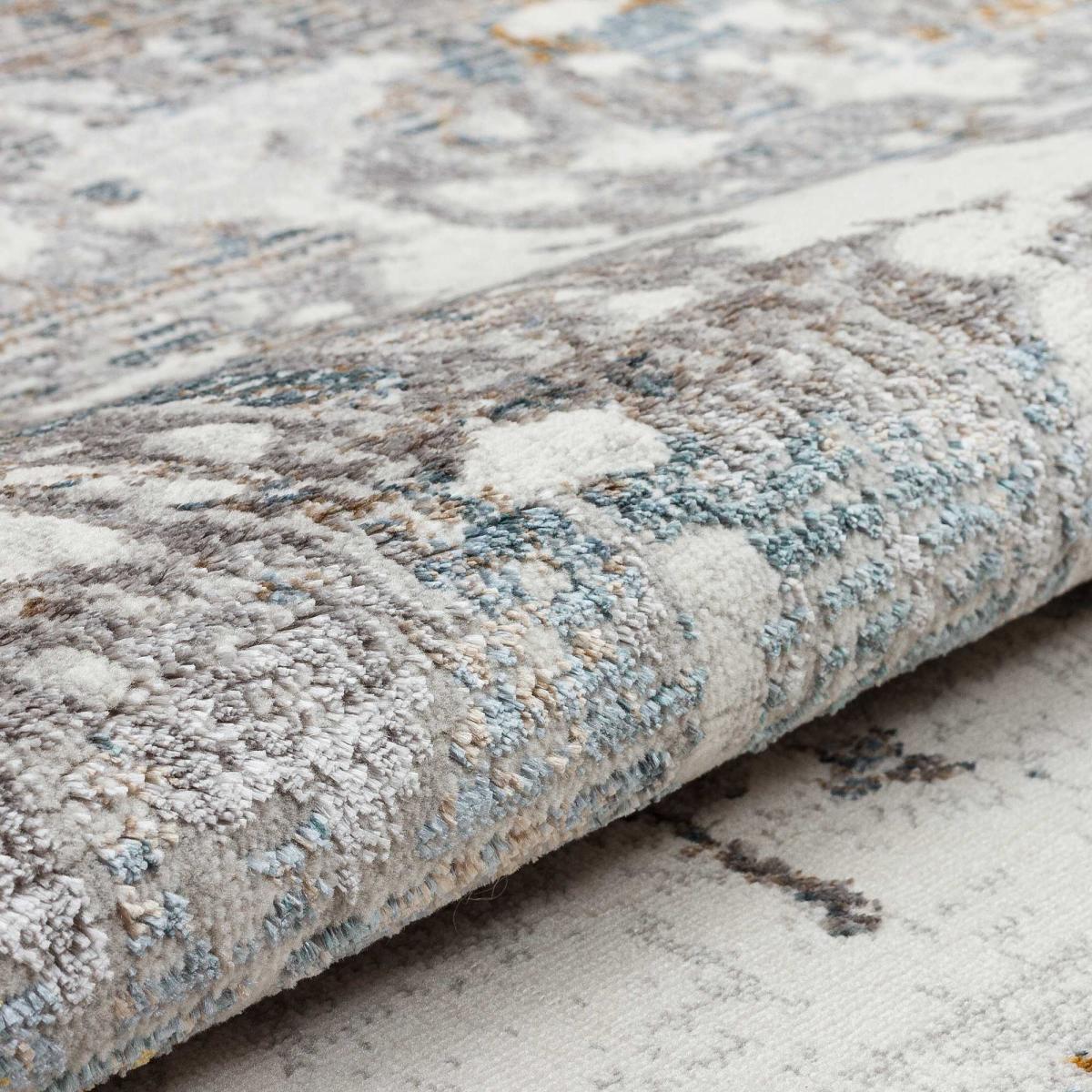 Dalia DAL13 Abstract Rugs in Ivory Multi 160x220cm – image 4