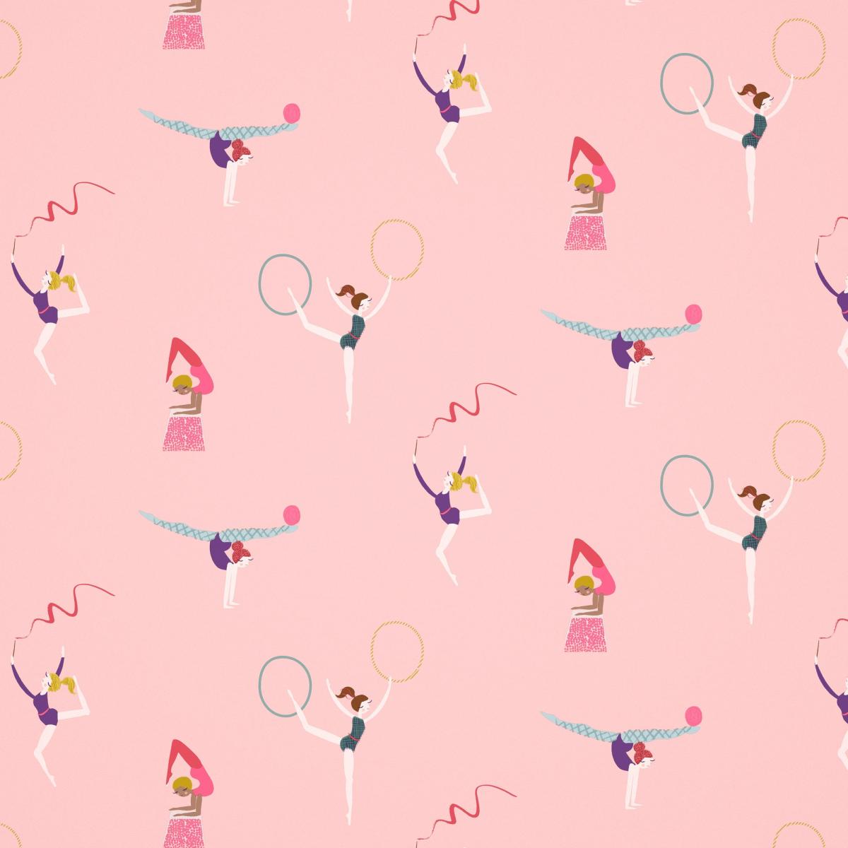 Balancing Act Wallpaper 112644 by Harlequin in Raspberry Blossom Grape Roll