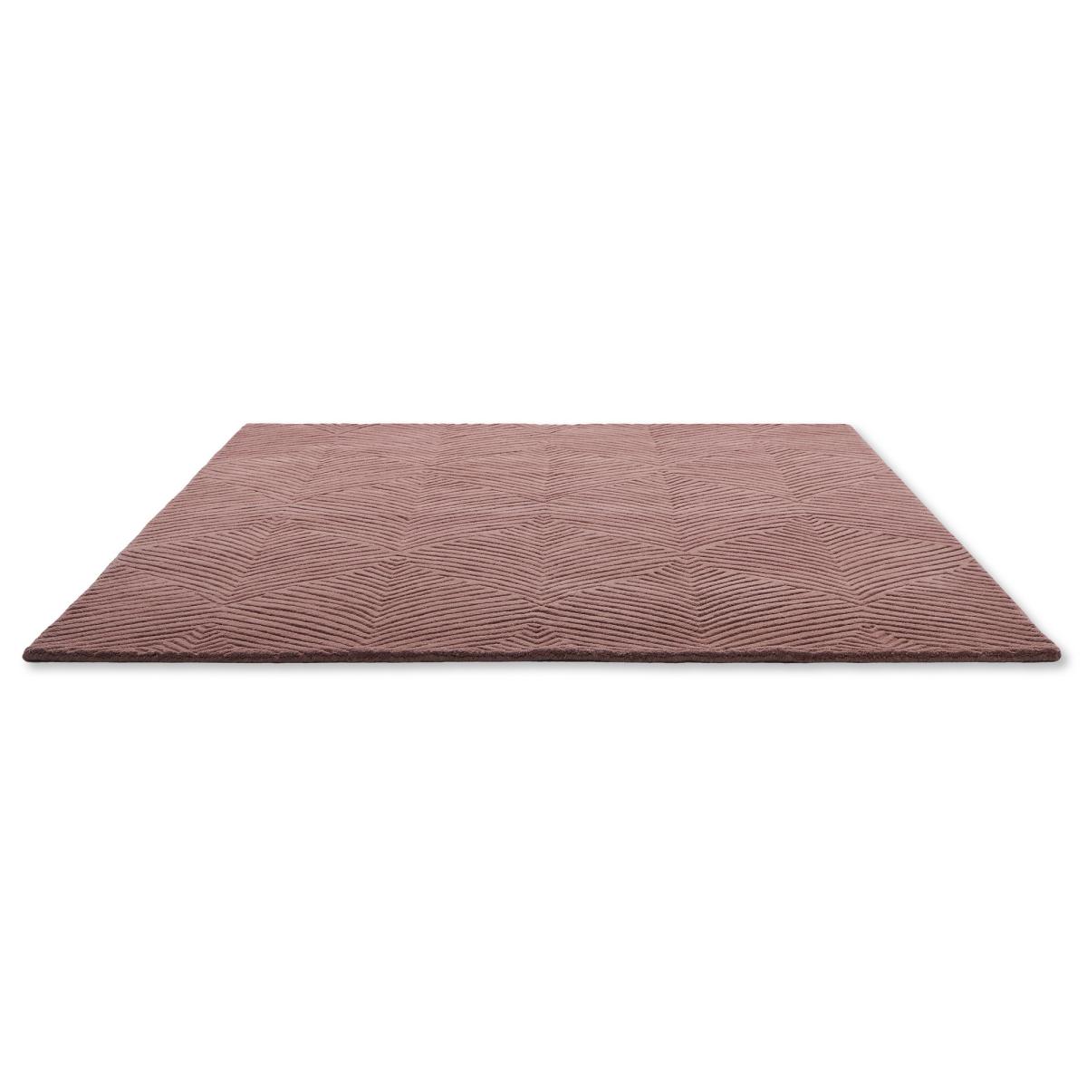 Folia Carved Wool Rugs 38902 by Wedgwood in Mink Brown – image 2