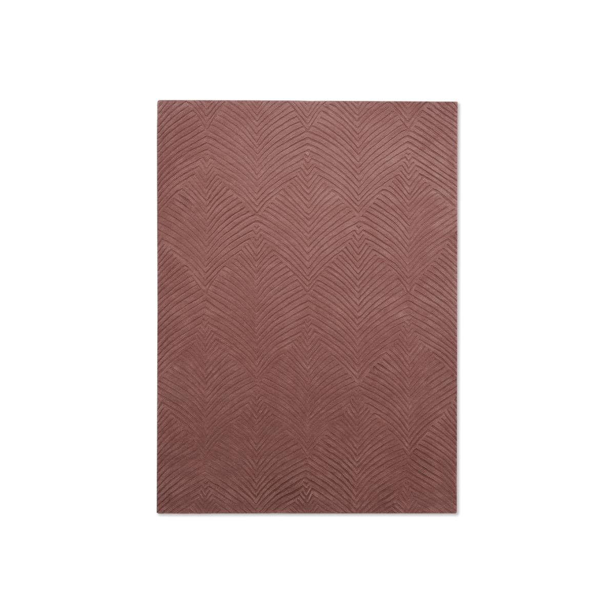 Folia Carved Wool Rugs 38902 by Wedgwood in Mink Brown – image 1