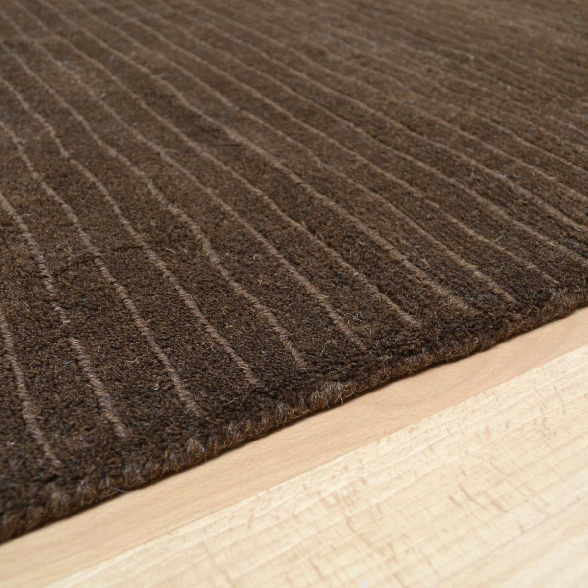 Pinstripe Rugs DT01 in Chocolate&nbsp;160x230cm – image 3