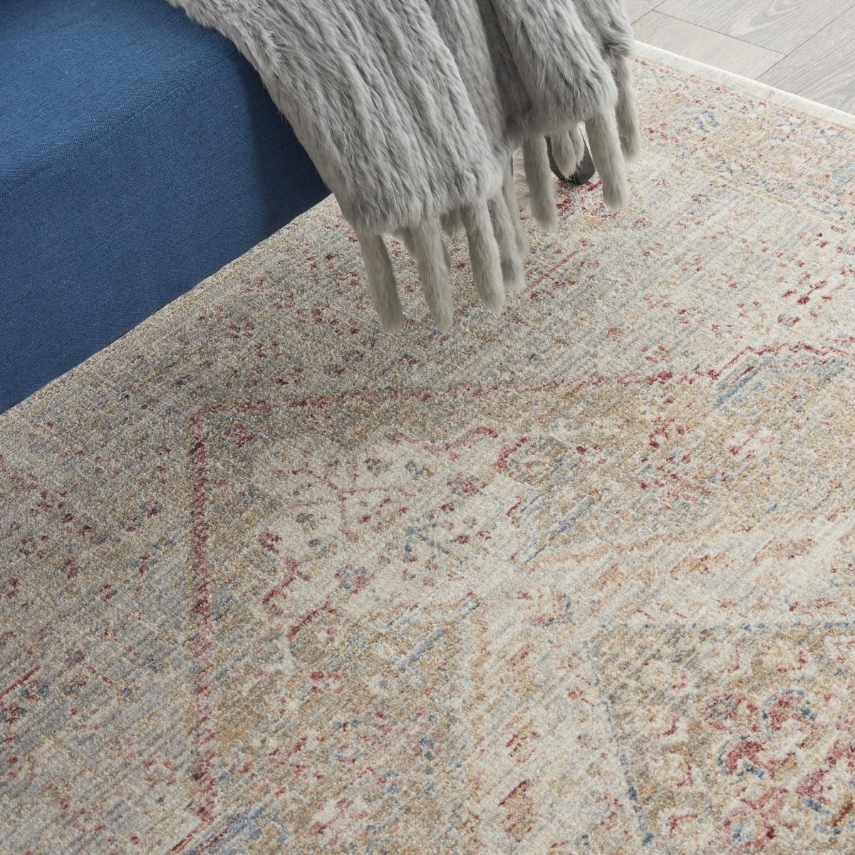 Homestead Hallway Runner Rugs HMS03 in Beige Grey by Nourison 79x305cm – image 4