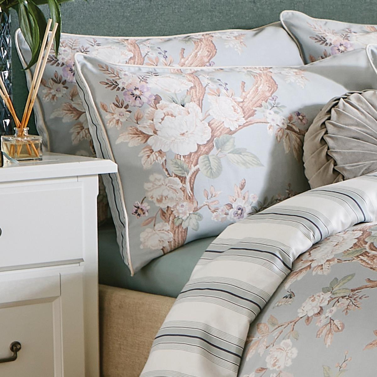 Belvedere Cotton Bedding Set by Laura Ashley in Duckegg Blue50x75cm – image 2