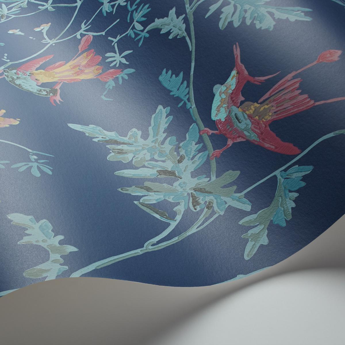 Hummingbirds Wallpaper 100 14068 by Cole & Son in Indigo Multi&nbsp;Roll – image 2