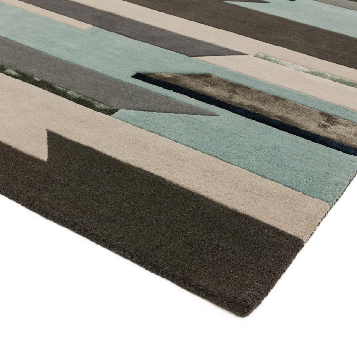 Matrix Rhombus MAX63 Modern Abstract Rugs in Blue 160x230cm – image 3