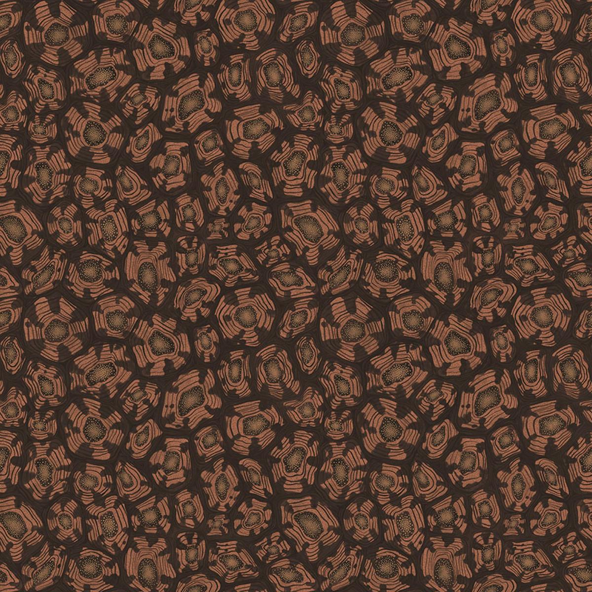 Savanna Shell Wallpaper 119 4018 by Cole & Son in Terracotta Claret Metallic GoldRoll