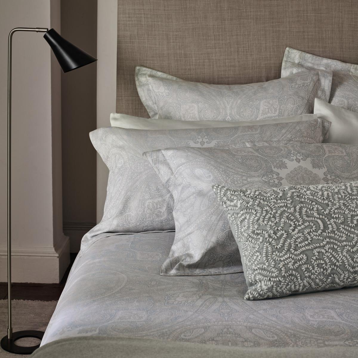 Elswick Paisley Bedding by Zoffany in Quartz Grey Silver65x65cm – image 2