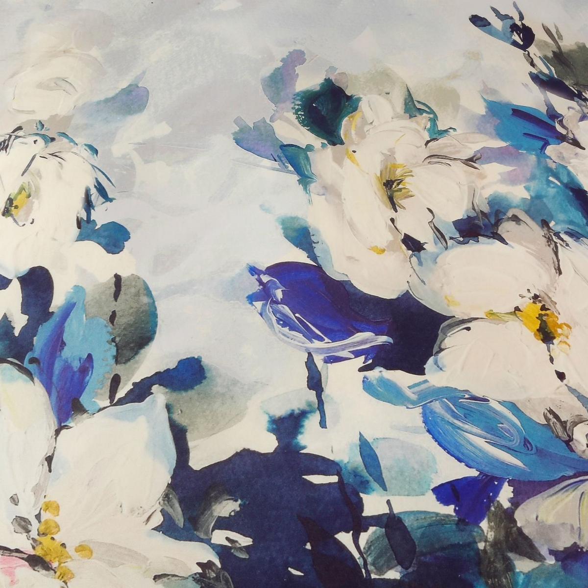 Bliss Floral Bedding Duvet Cover and Pillowcase in Blue&nbsp;70x50cm – image 3
