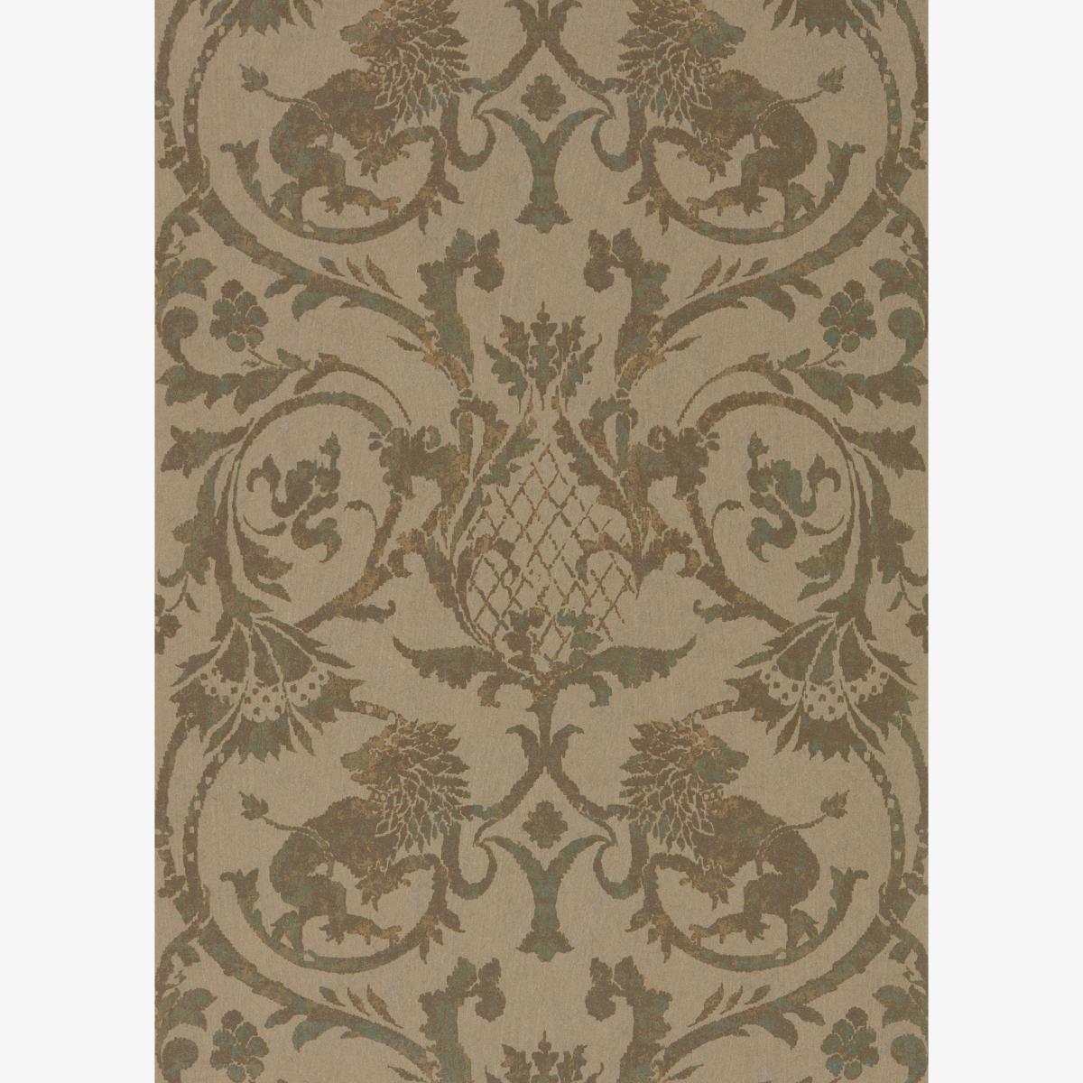 Landseer Wallpaper 312614 by Zoffany in Verdigris Green Roll