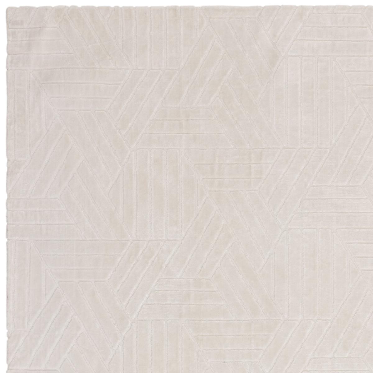Glaze Fusion Geometric Modern Rugs in Ivory White160x230cm – image 3