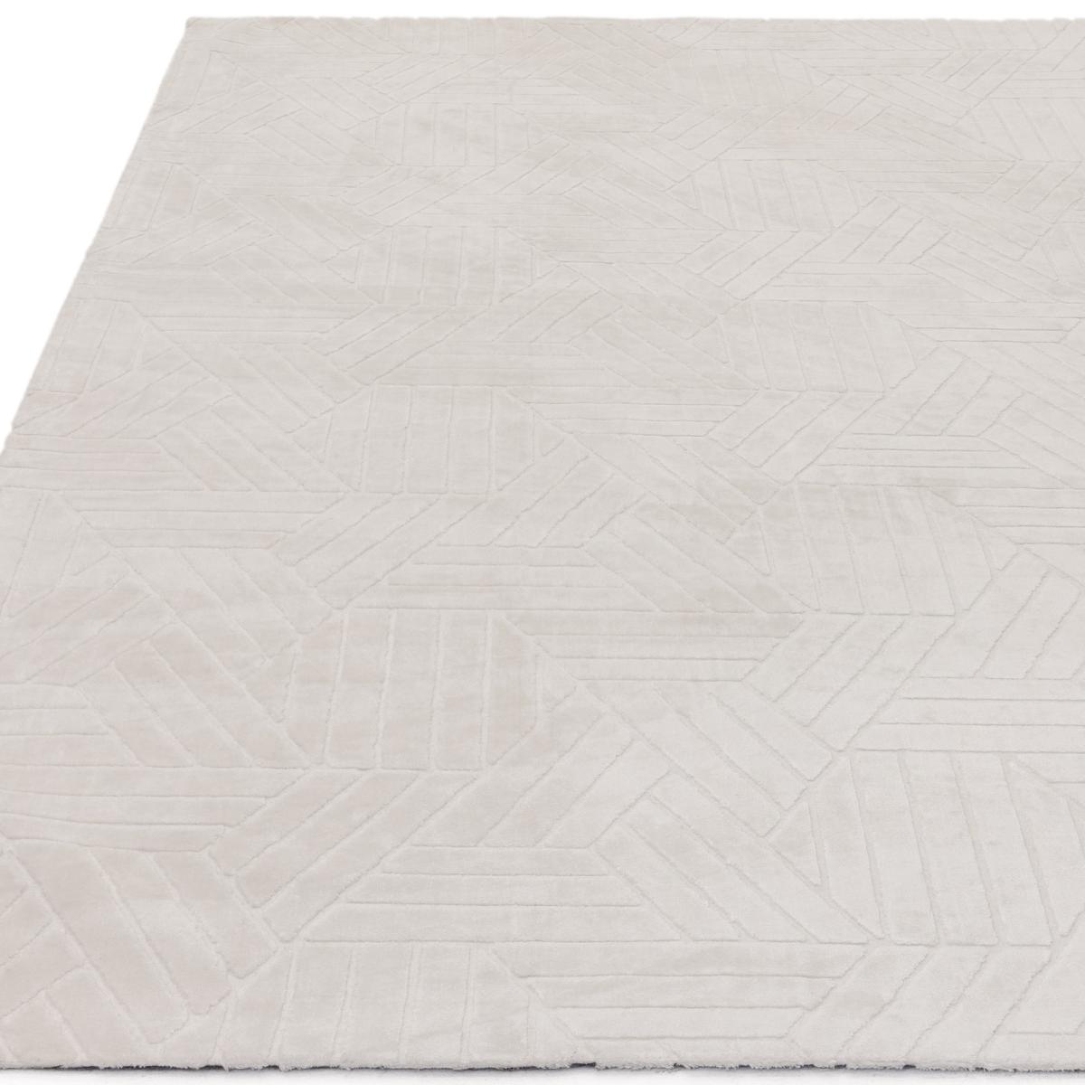 Glaze Fusion Geometric Modern Rugs in Ivory White160x230cm – image 4
