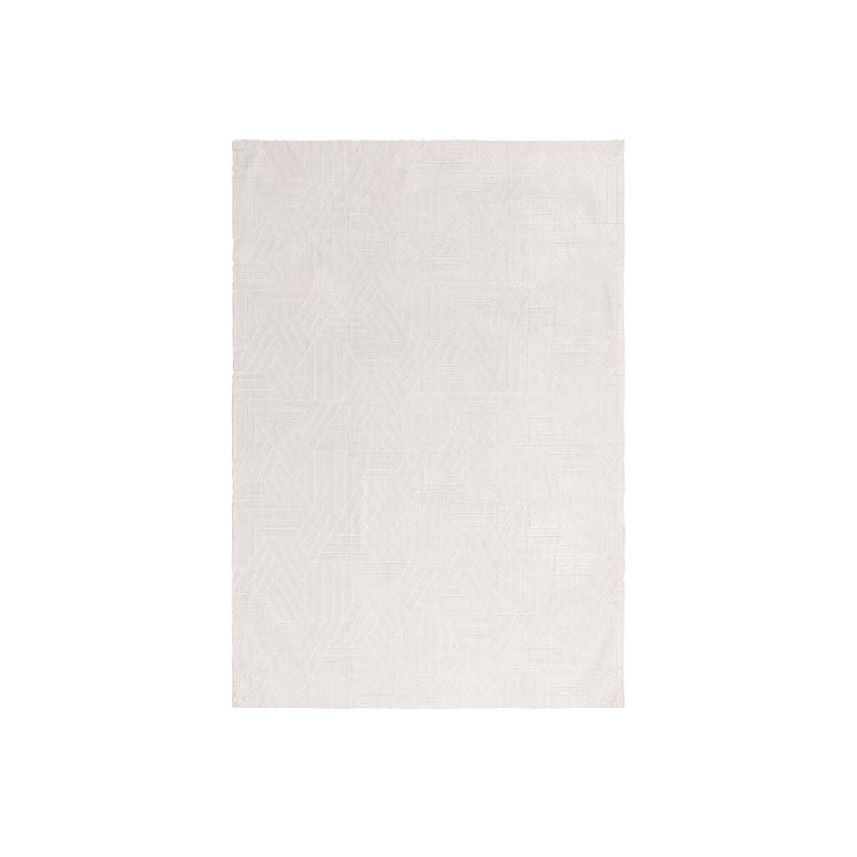 Glaze Fusion Geometric Modern Rugs in Ivory White160x230cm – image 1