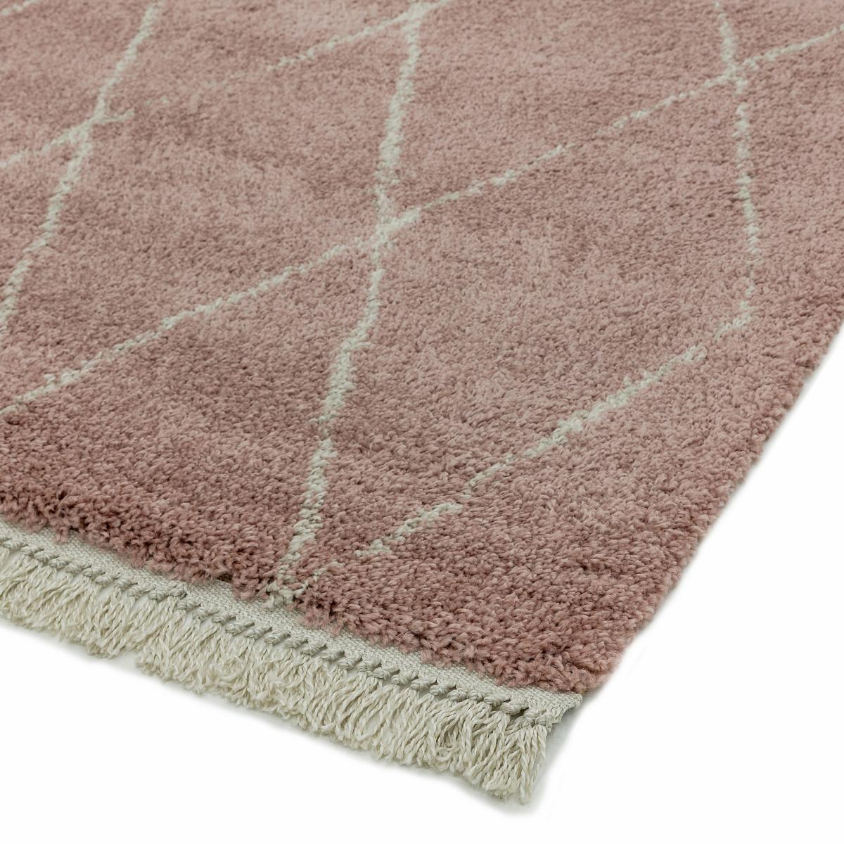 Rocco Diamond Boho Moroccan Rugs RC09 in Pink 200x290cm – image 2