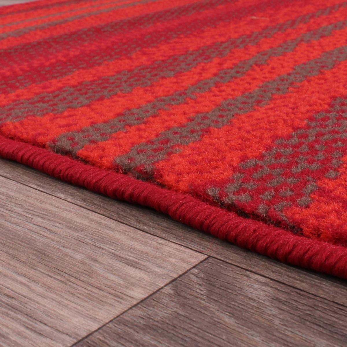Waves Stripe Rugs in Red 120x160cm – image 3