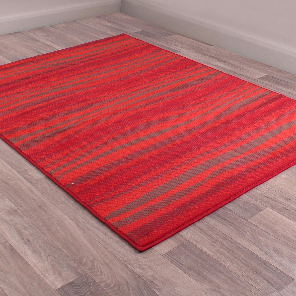 Waves Stripe Rugs in Red 120x160cm – image 5