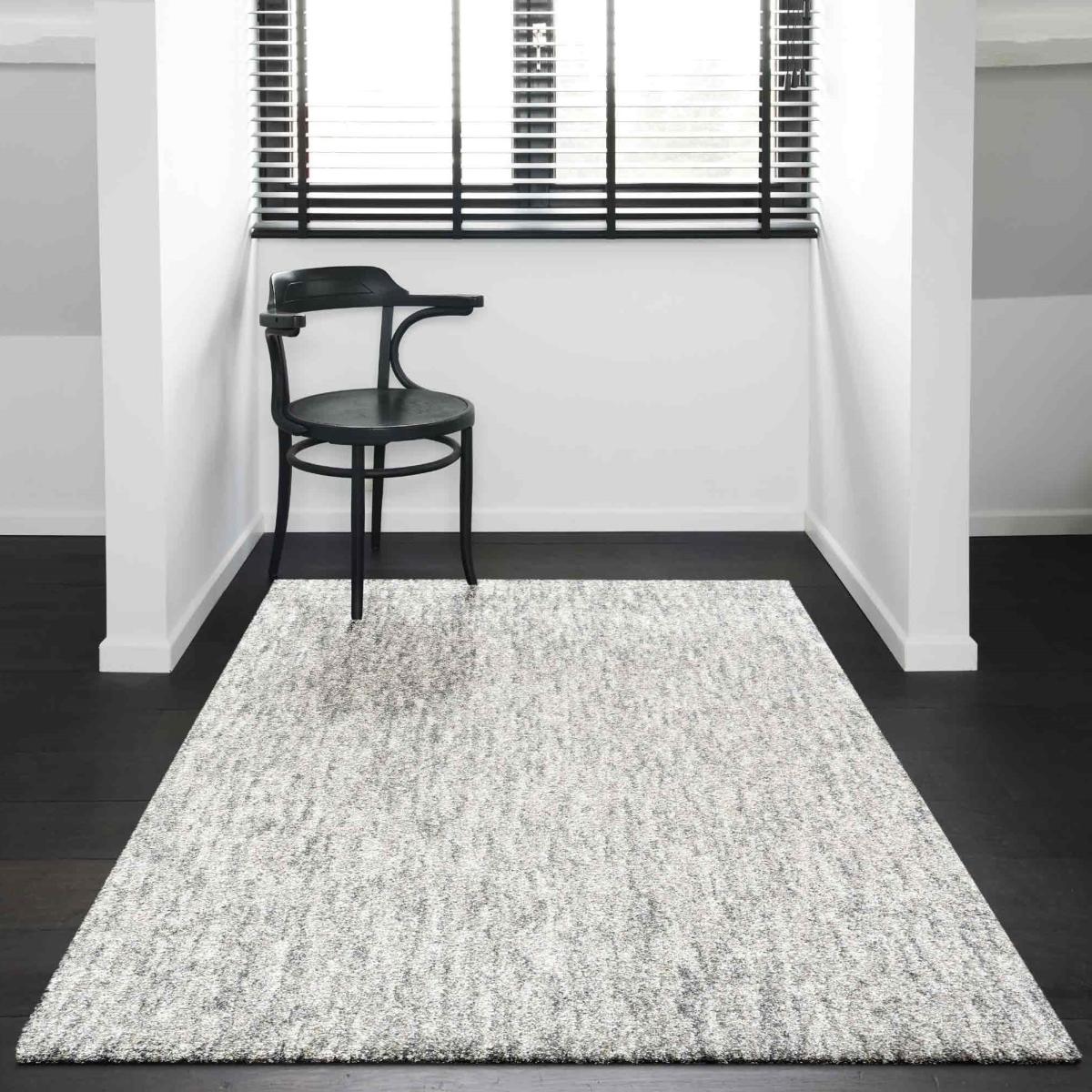 Mehari Mottled Modern Rugs 23353 6262 in Cream160x230cm – image 1