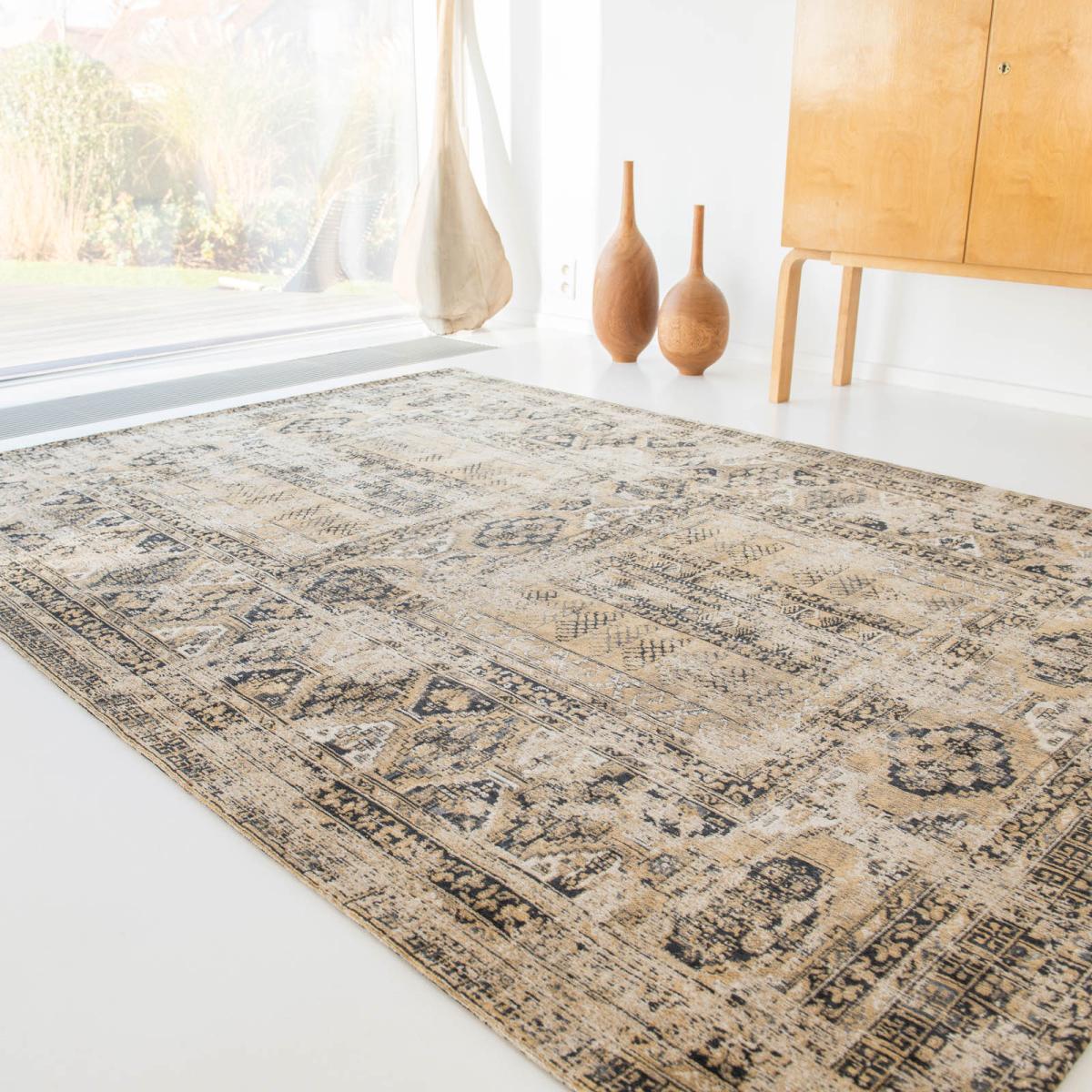 Louis De Poortere Antique Hadschlu Rugs 8720 in Agha Old Gold – image 1