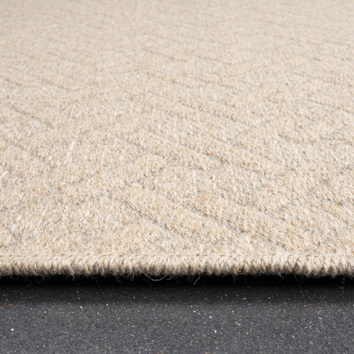 High Line Geometric Wool Rugs 99031 2012 in Wheat240x330cm – image 2