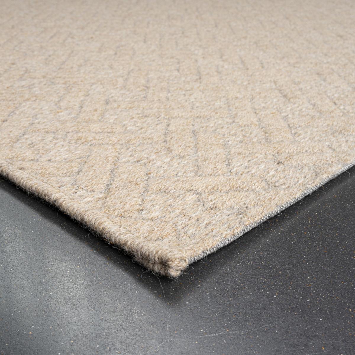 High Line Geometric Wool Rugs 99031 2012 in Wheat240x330cm – image 4
