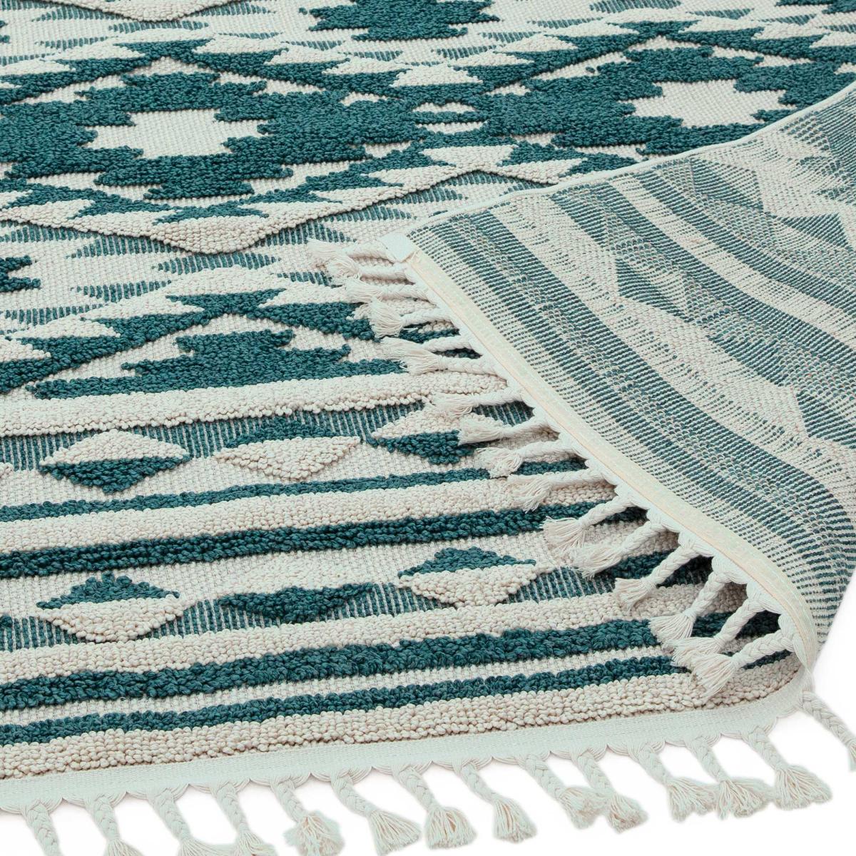Taza Boho Scandi Hallway Runner Rugs in TA01 Green 80x240cm – image 2