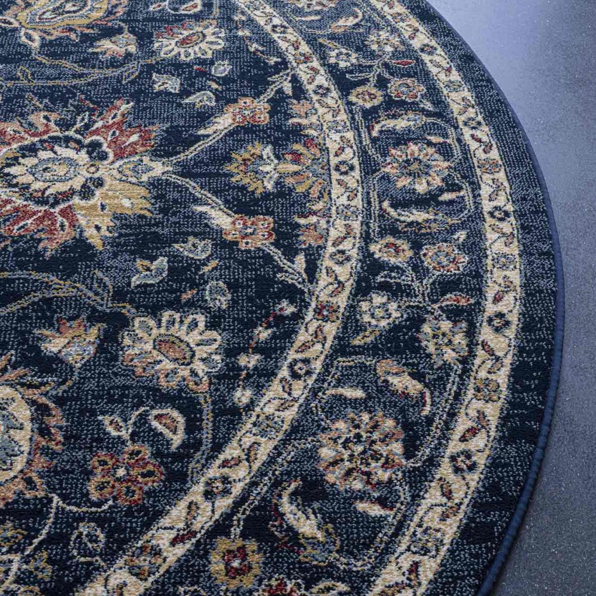 Da Vinci Traditional Round Circle Rug 57166 3434 in Blue200x200cm – image 2