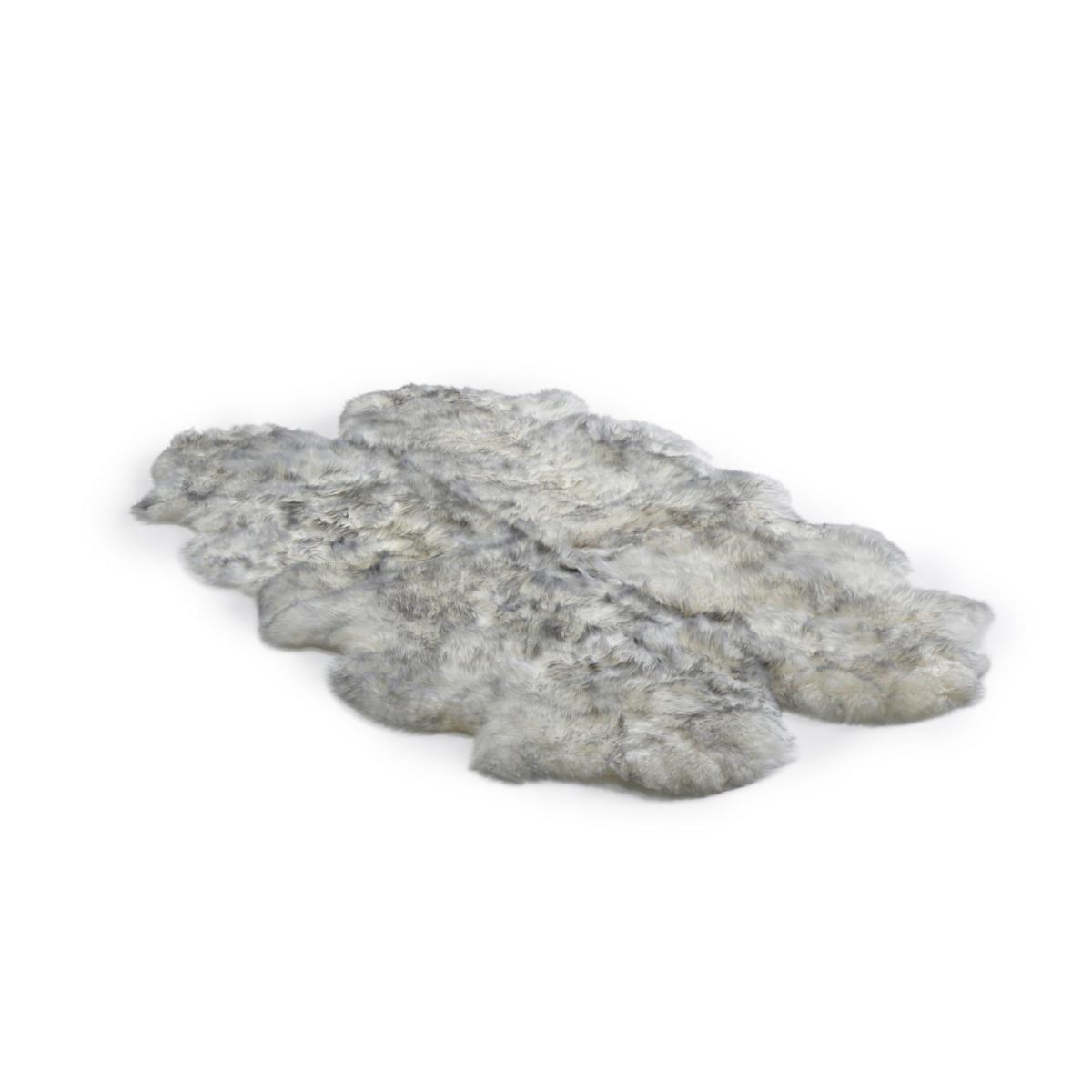 Long Wool Sheepskin Rugs in Grey Mist&nbsp;Double – image 4
