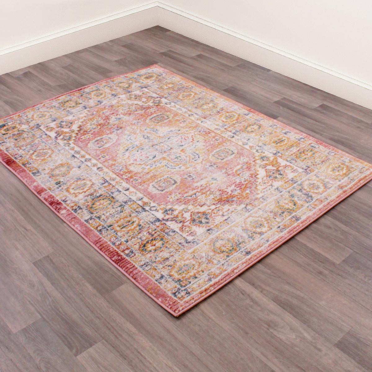 Nova 8879 Traditional Rugs in Terracotta Orange 80x150cm – image 2