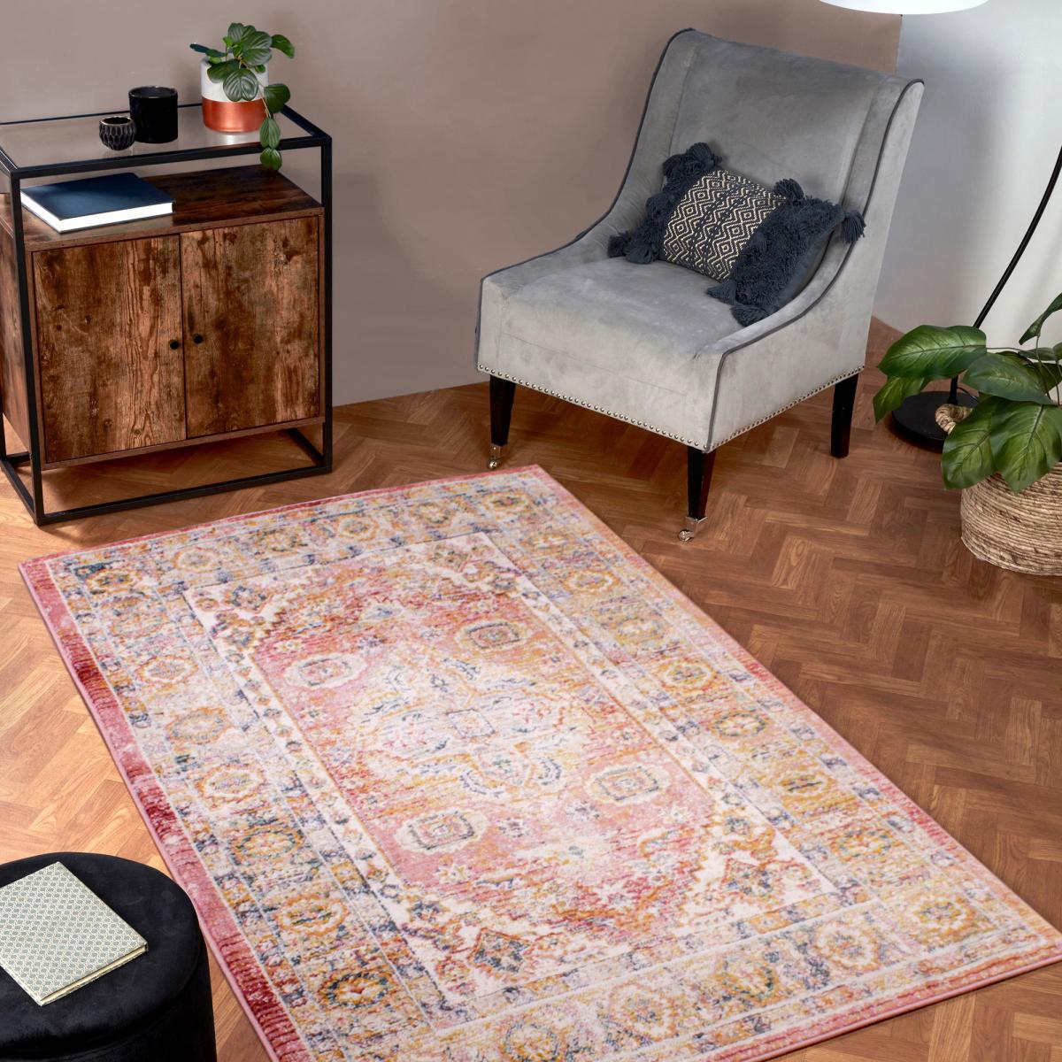 Nova 8879 Traditional Rugs in Terracotta Orange 80x150cm – image 1