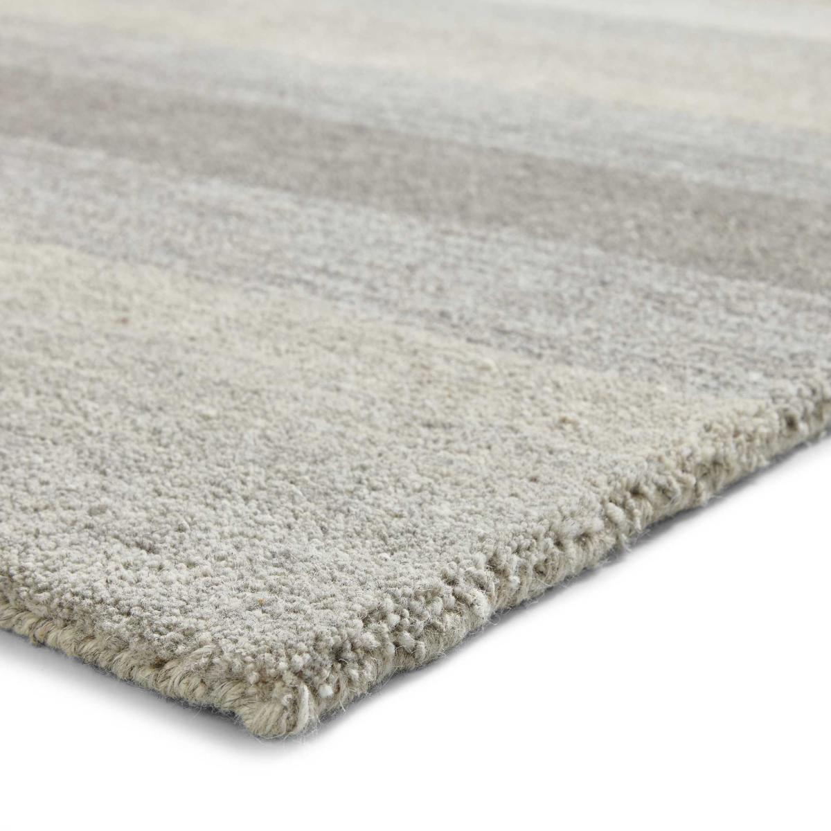 Elements EL2267 Stripe Hand Made Wool Rugs in Natural Beige – image 3