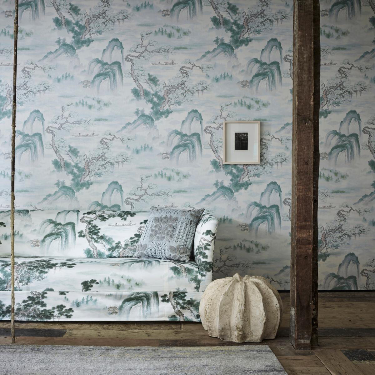 Floating Mountains Wallpaper 312983 by Zoffany in Mineral Roll – image 2
