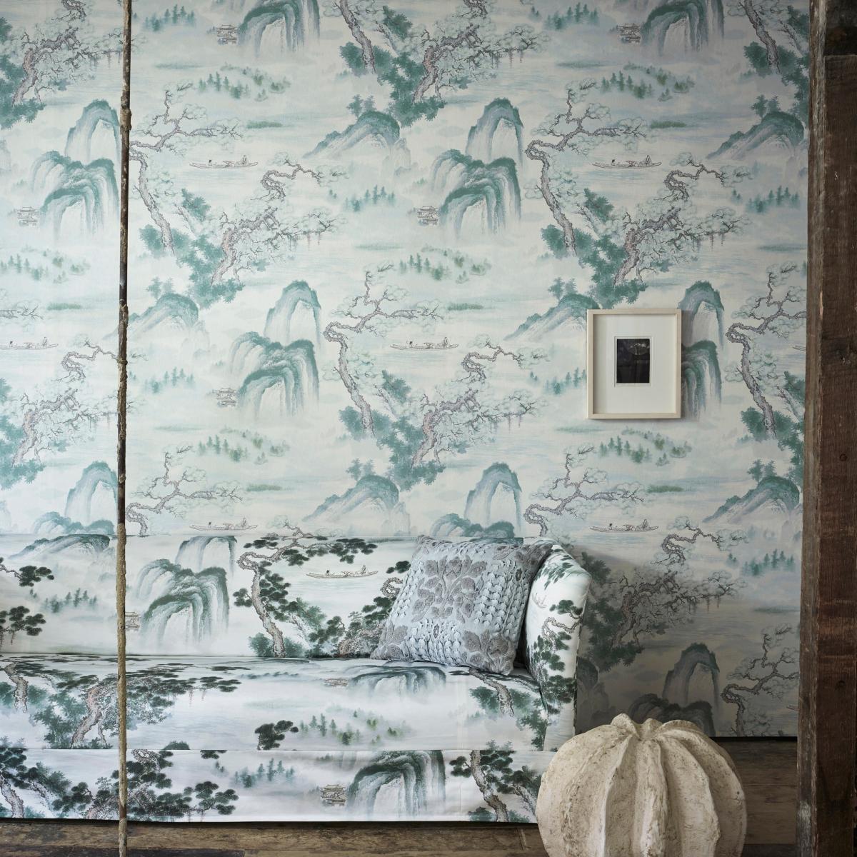 Floating Mountains Wallpaper 312983 by Zoffany in Mineral Roll – image 1