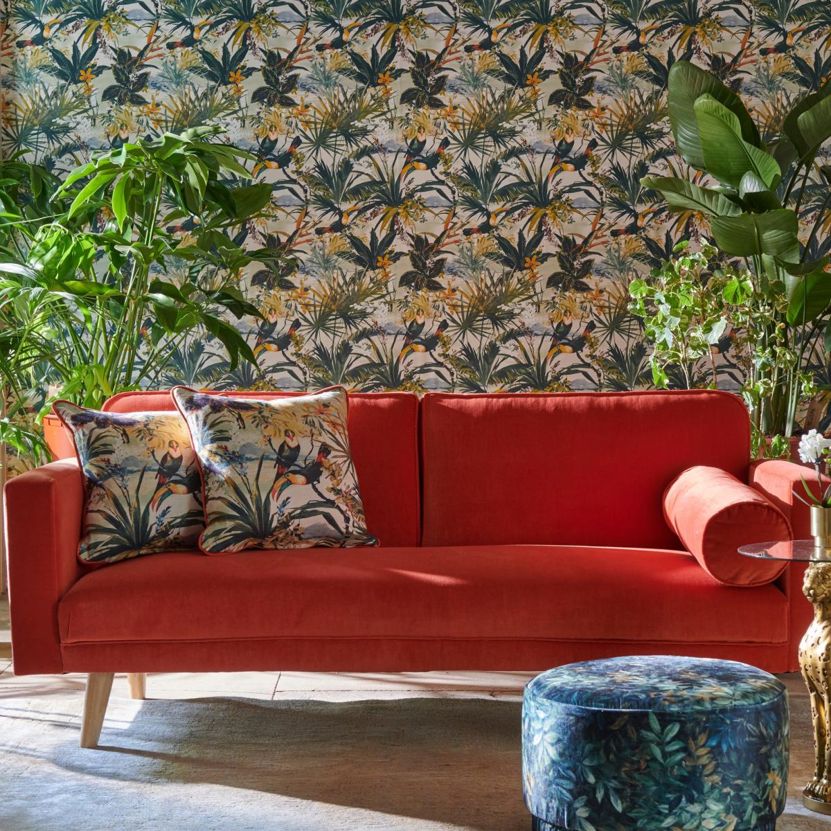 Toucan Wallpaper W0146 01 by Clarke and Clarke in Antique White&nbsp;Roll – image 2