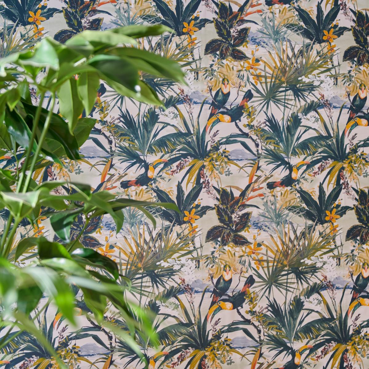 Toucan Wallpaper W0146 01 by Clarke and Clarke in Antique White&nbsp;Roll – image 3