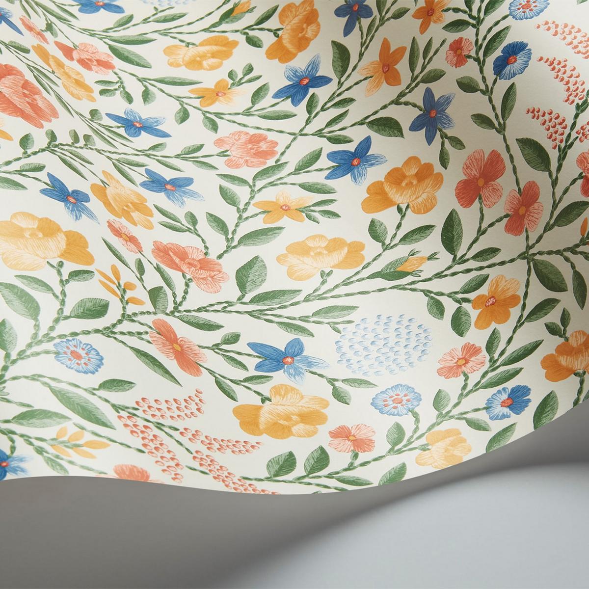 Court Embroidery Wallpaper 13029 by Cole & Son in Cream Multi Roll – image 2