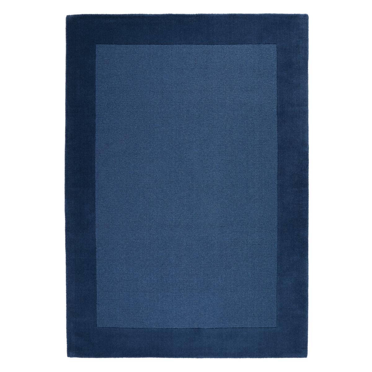 Colours Bordered Wool Rug in Navy Blue120x170cm – image 4