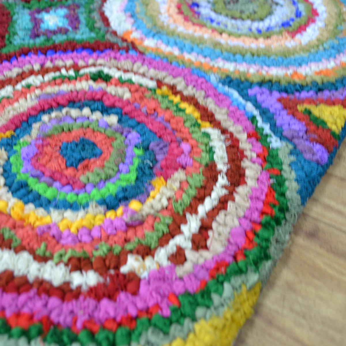 Cotton Chindi Rainbow Multicoloured Rugs 06 120x170cm – image 2