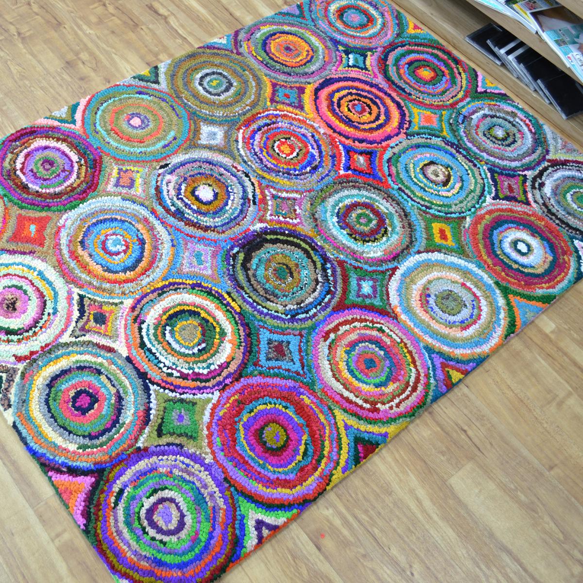 Cotton Chindi Rainbow Multicoloured Rugs 06 120x170cm – image 3