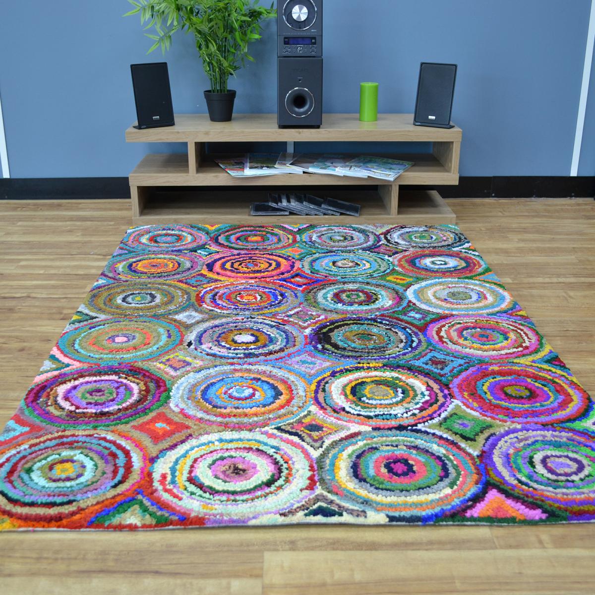 Cotton Chindi Rainbow Multicoloured Rugs 06 120x170cm – image 4
