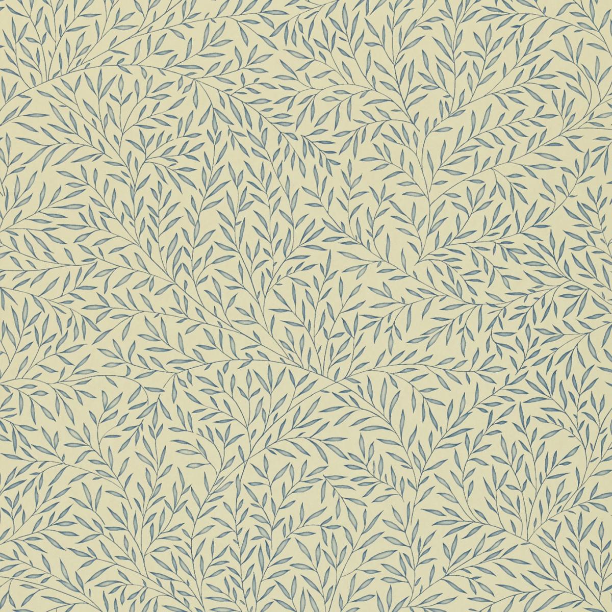Lily Leaf Wallpaper 104 by Morris & Co in Woad Blue Roll