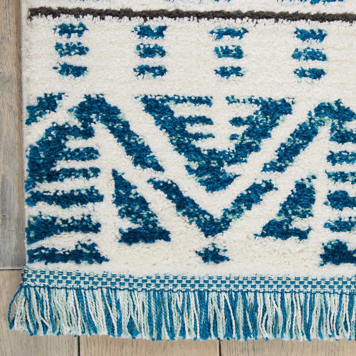 Kamala Rugs DS503 by Nourison in Ivory and Blue282x389cm – image 3