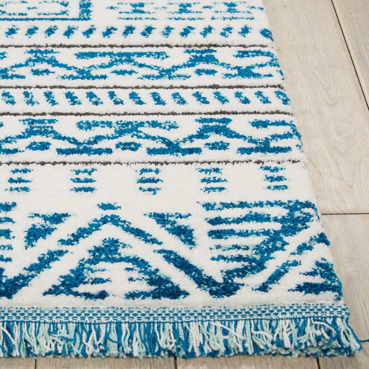 Kamala Rugs DS503 by Nourison in Ivory and Blue282x389cm – image 4