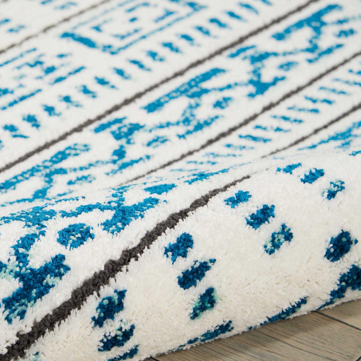 Kamala Rugs DS503 by Nourison in Ivory and Blue282x389cm – image 1