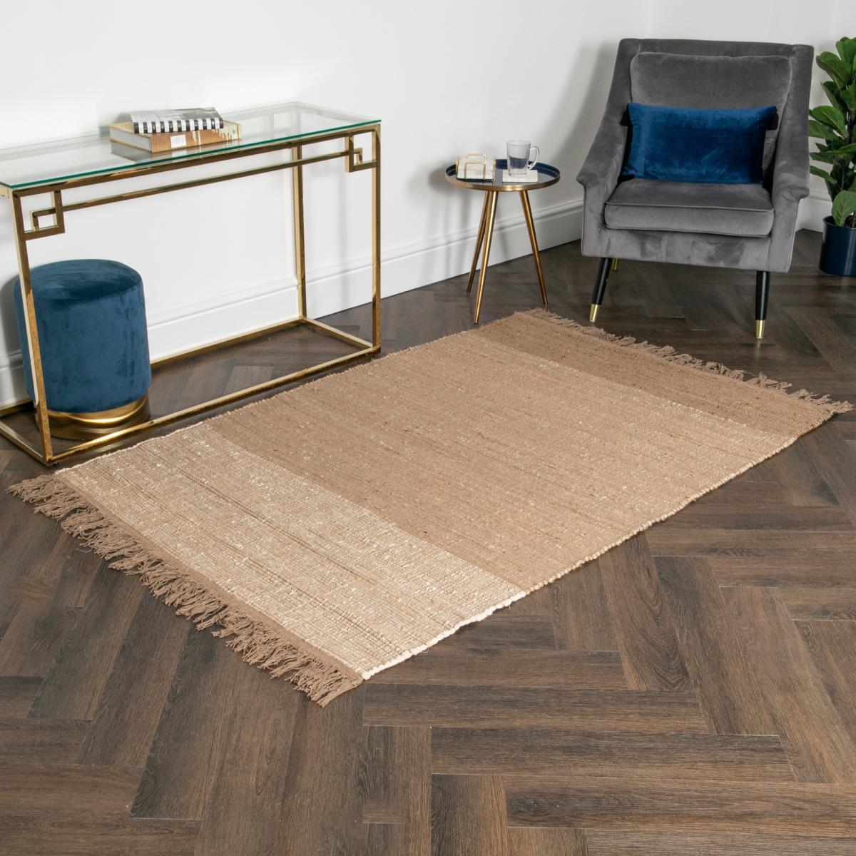 Lyra Tasselled Jute Rugs in Natural200x300cm – image 1