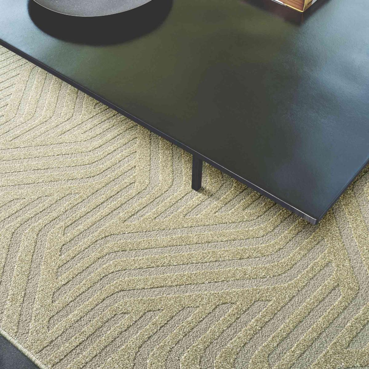 Geo 410028 9191 Geometric Rugs in Sand Cream – image 2