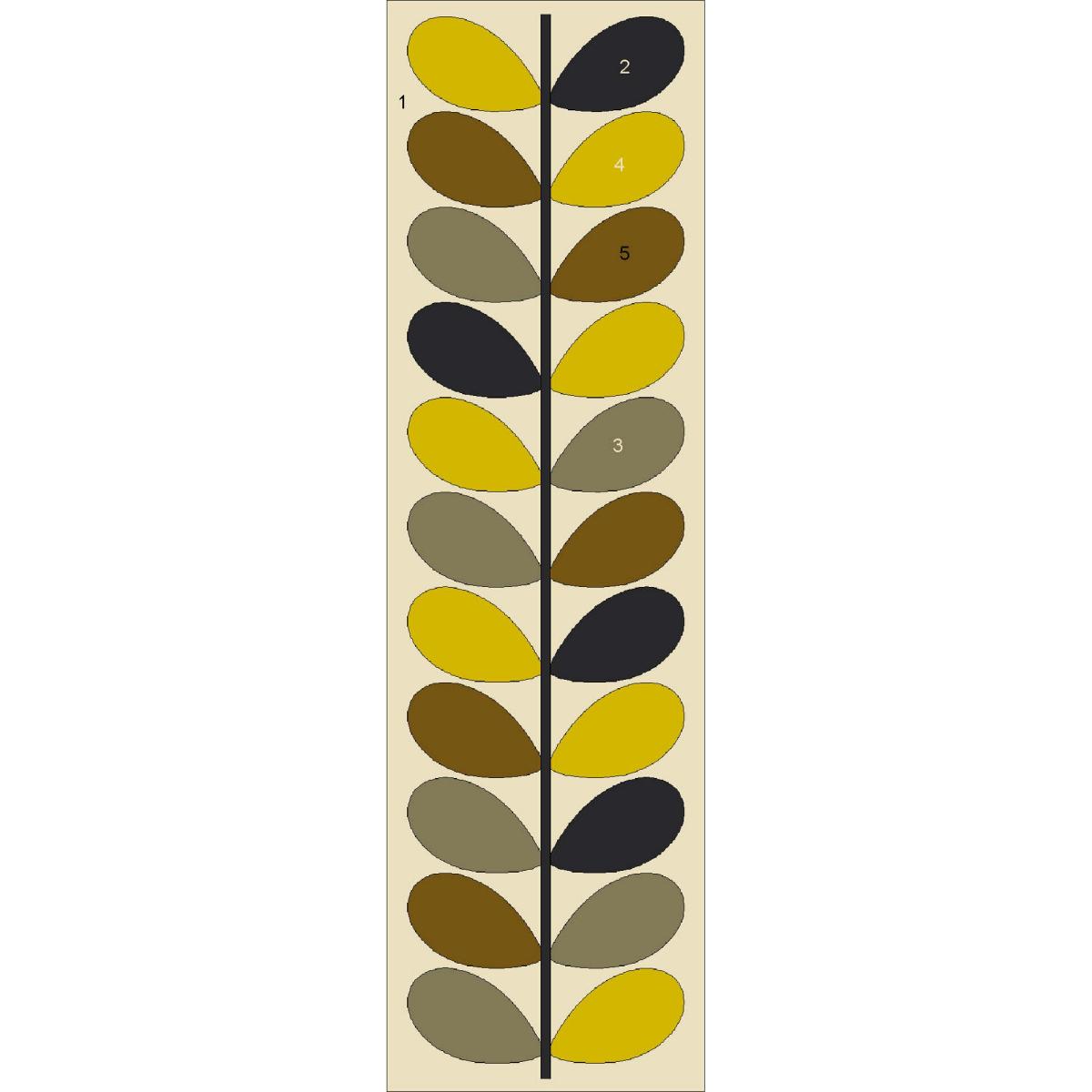 Multi Stem Runner Rugs 61506 in Brown by Orla Kiely&nbsp;67x230cm – image 5
